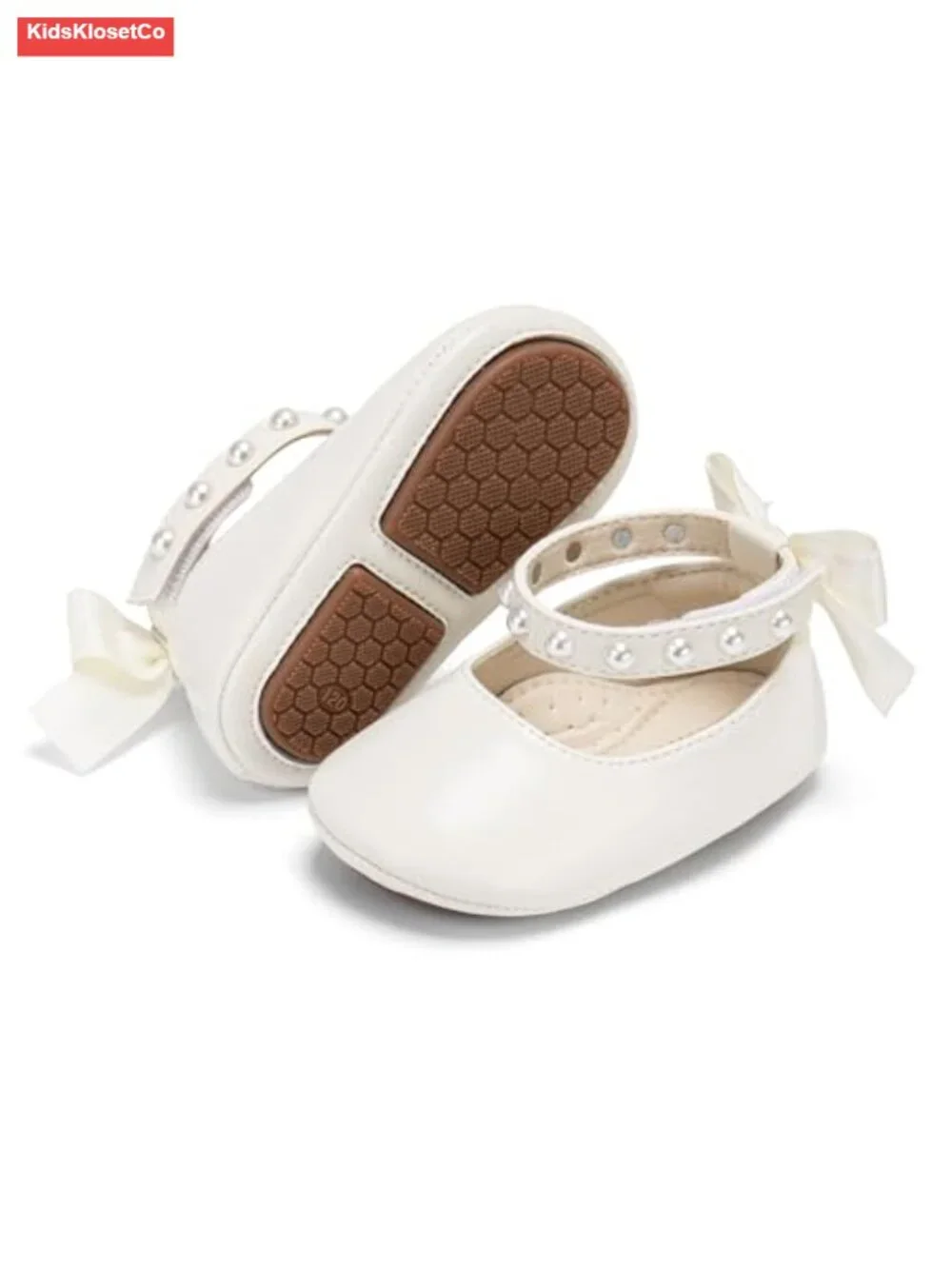 Newborn Baby Girl Mary Jane Flats Soft Sole Walking Shoes